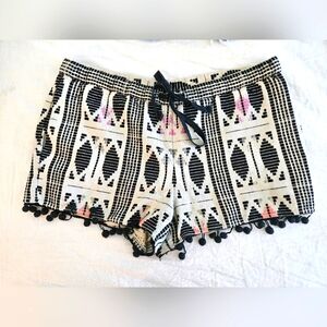 Saylor Abstract Nylah Cotton Shorts Size Medium